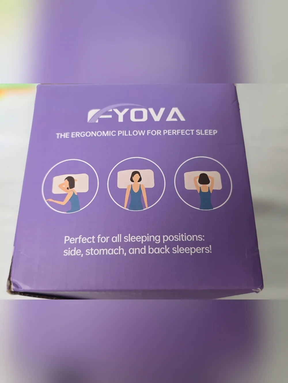 F-YOVA Memory Foam Contour Pillow - Ergonomic Support NEW IN BOX - Picture 2 of 13